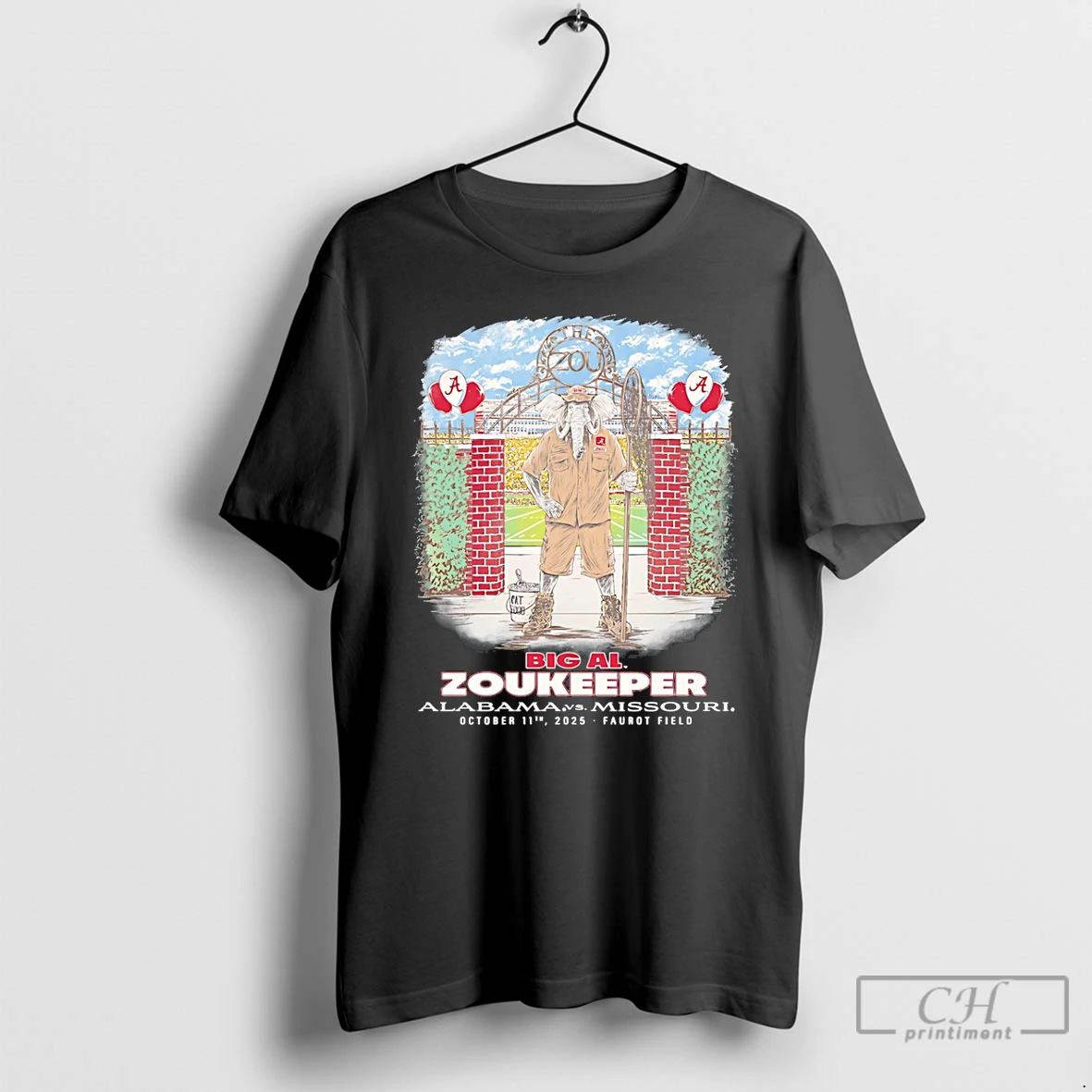 Premium Big Al Alabama Vs Missouri Zookeeper Mascot T Shirts