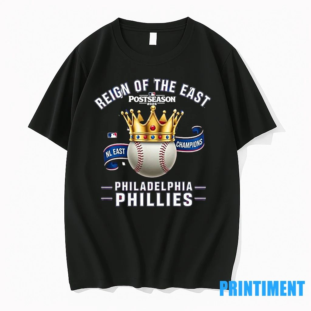 Reign Of The East 2025 Philadelphia Phillies Nl East Champions Tshirts Sweater