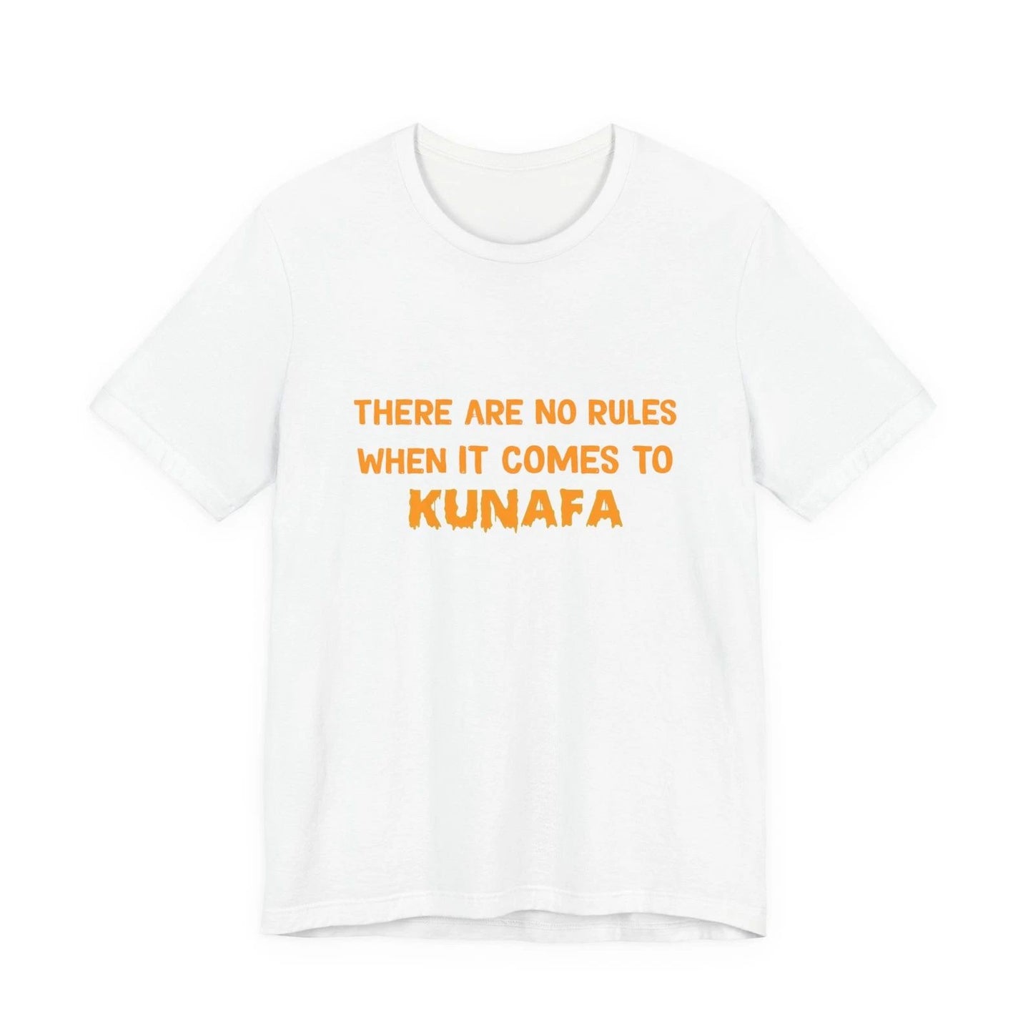 No Rules Kunafa Unisex T-Shirt Brings Dessert Humor to Your Festive Wardrobe