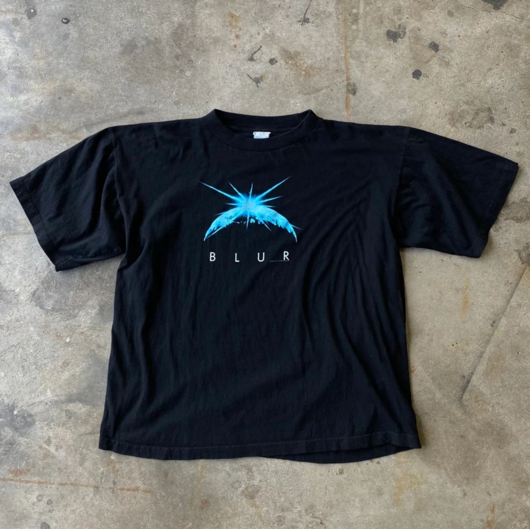 90s vintage very rare blur band tshirt universal euro britpop