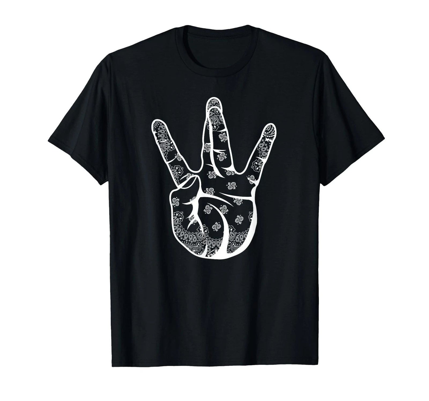 Westside Bandana Hand Shield Gangsta Rap T-Shirt