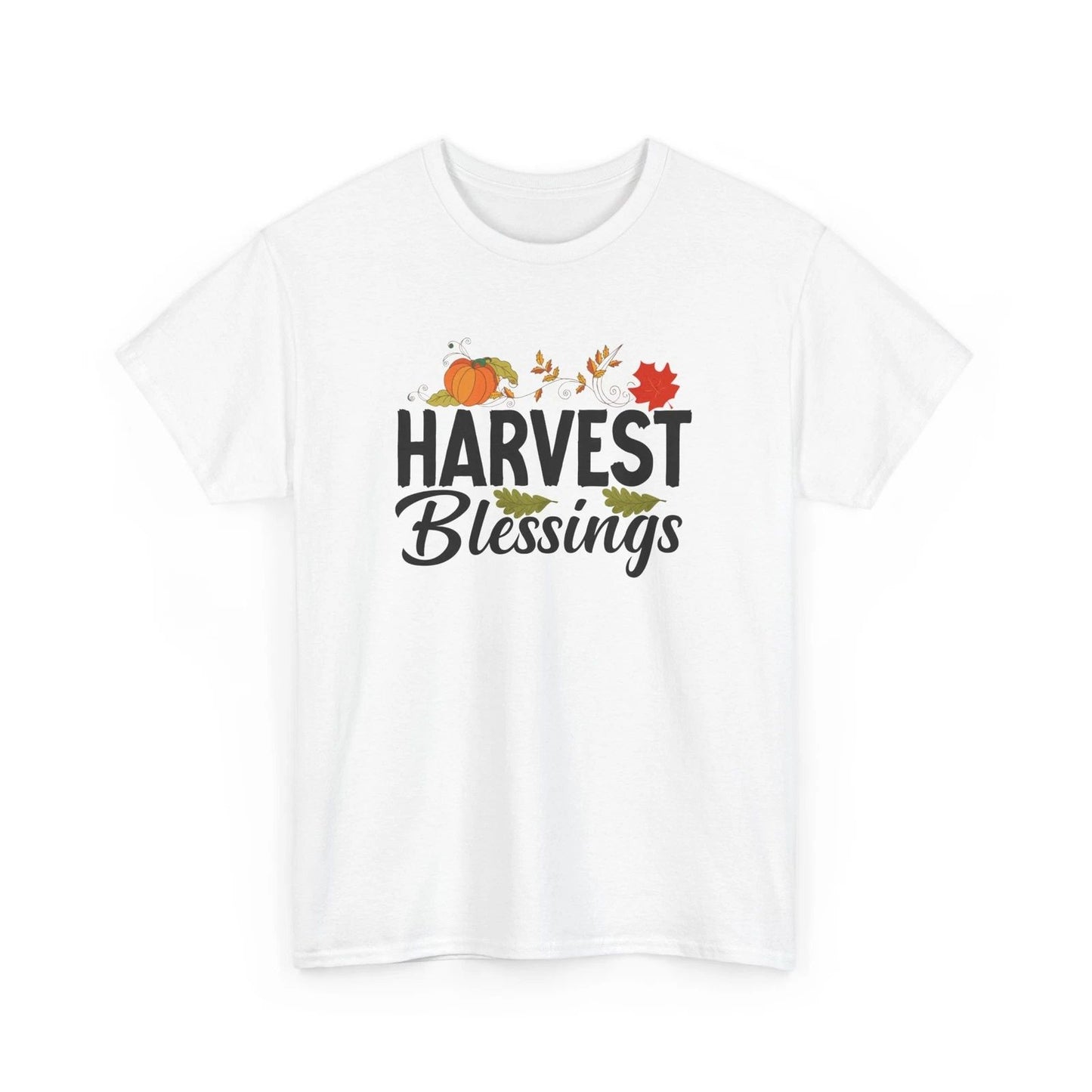Fall Aesthetic T-Shirt | Autumn Leaves Pumpkin Spice Tee | Harvest Blessings