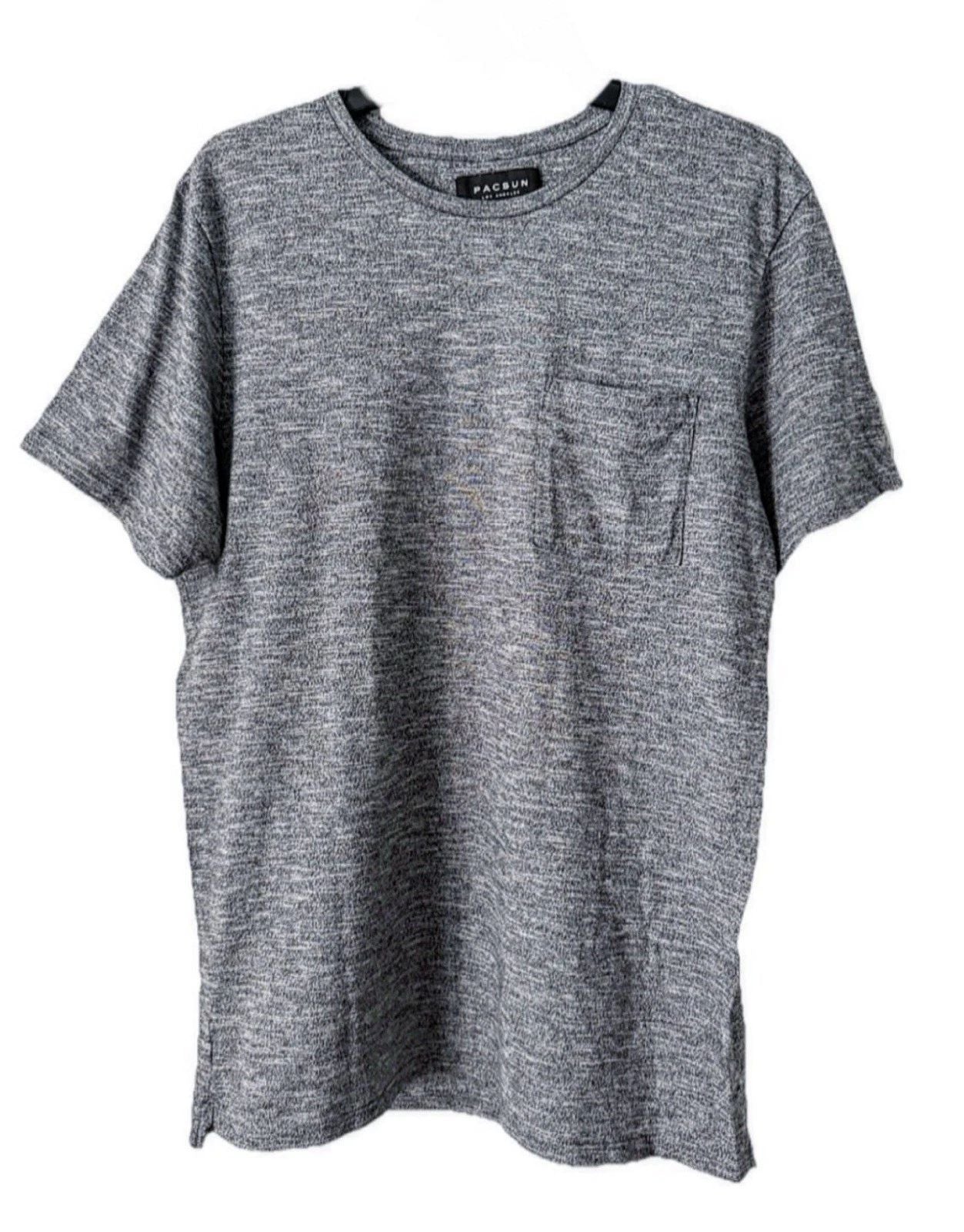 PacSun Los Angeles Mens Pocket T Shirt Heather Gray Size Large