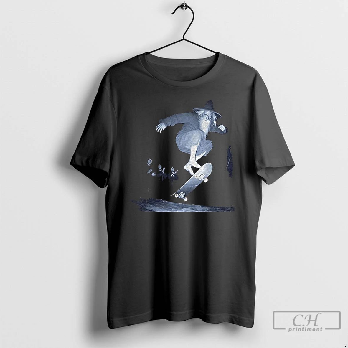 Classic Wizard Skatebaording Vintage Meme T Shirts