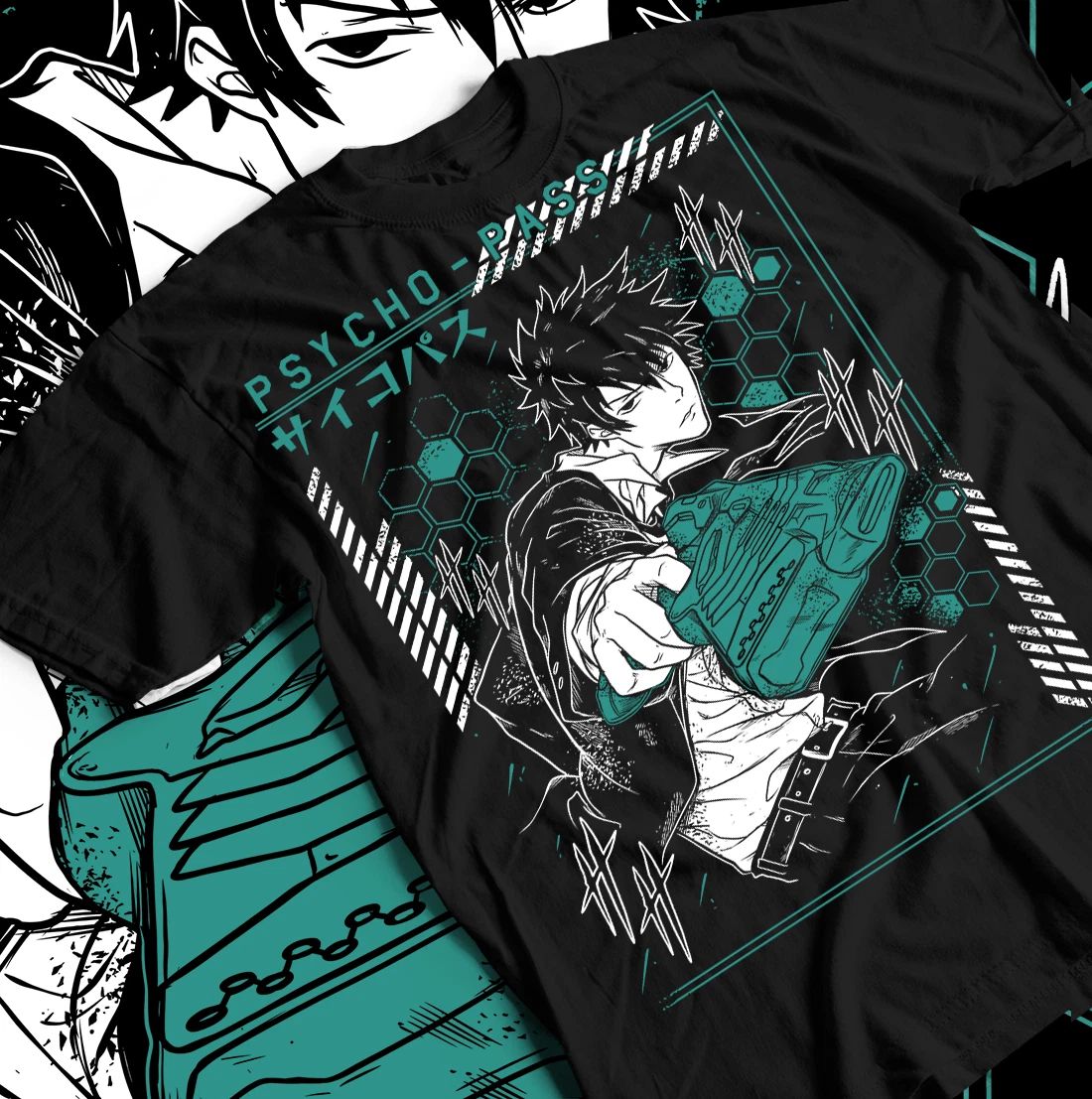 Psycho Pass T-Shirt Girl Kawaii Waifu Anime Graphic pod Shirt All Size