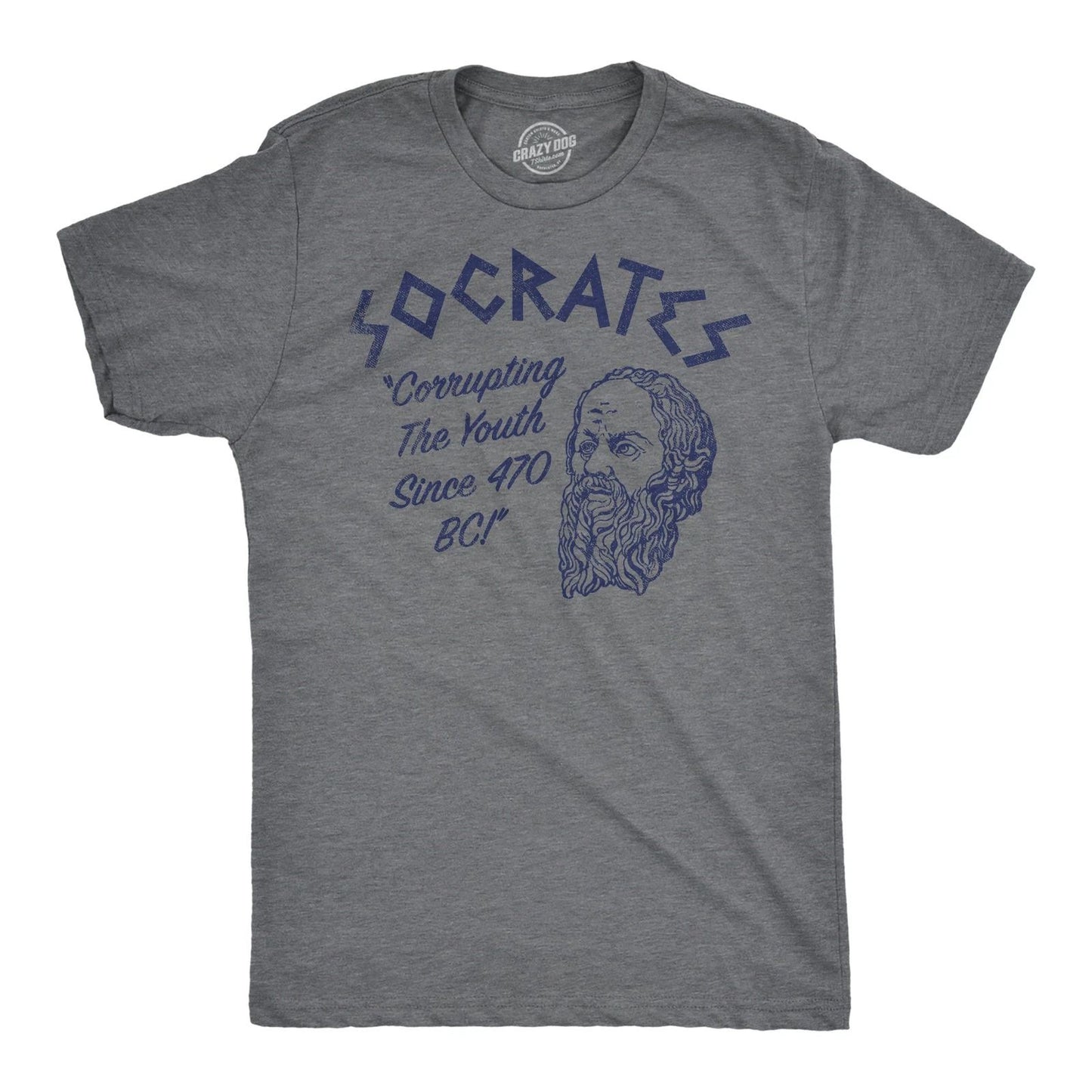 Mens Funny T Shirts Socrates Sarcastic Graphic Novelty Tee for Men
