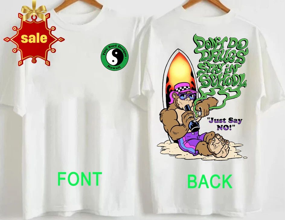 T&C Vintage Surf Unisex Tee – Town and Country “Just Say No” Funny Graphic