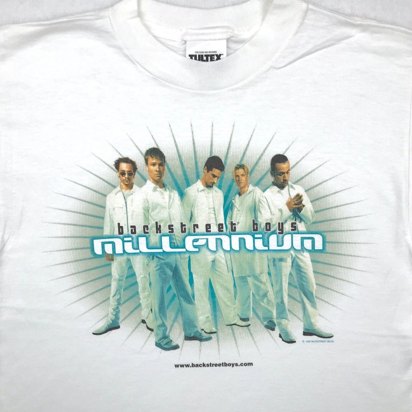 vintage 90s BACKSTREET BOYS MILLENNIUM CONCERT T-Shirt S rock pop boy band