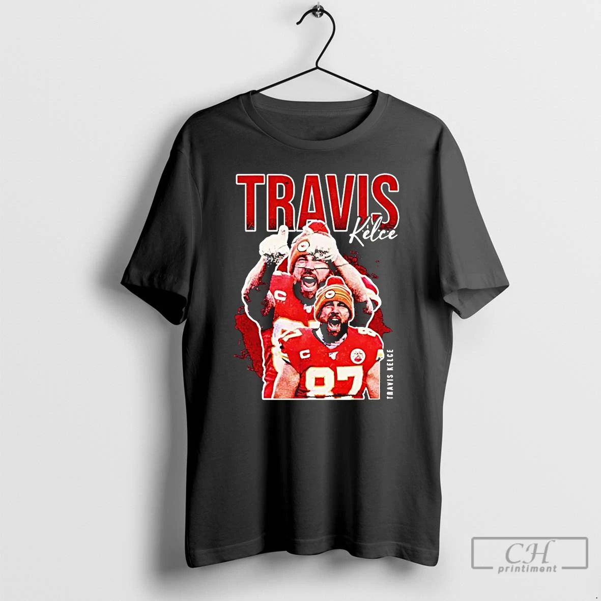 Classic Travis Kelce Picture Collage Kc Chiefs T Shirts