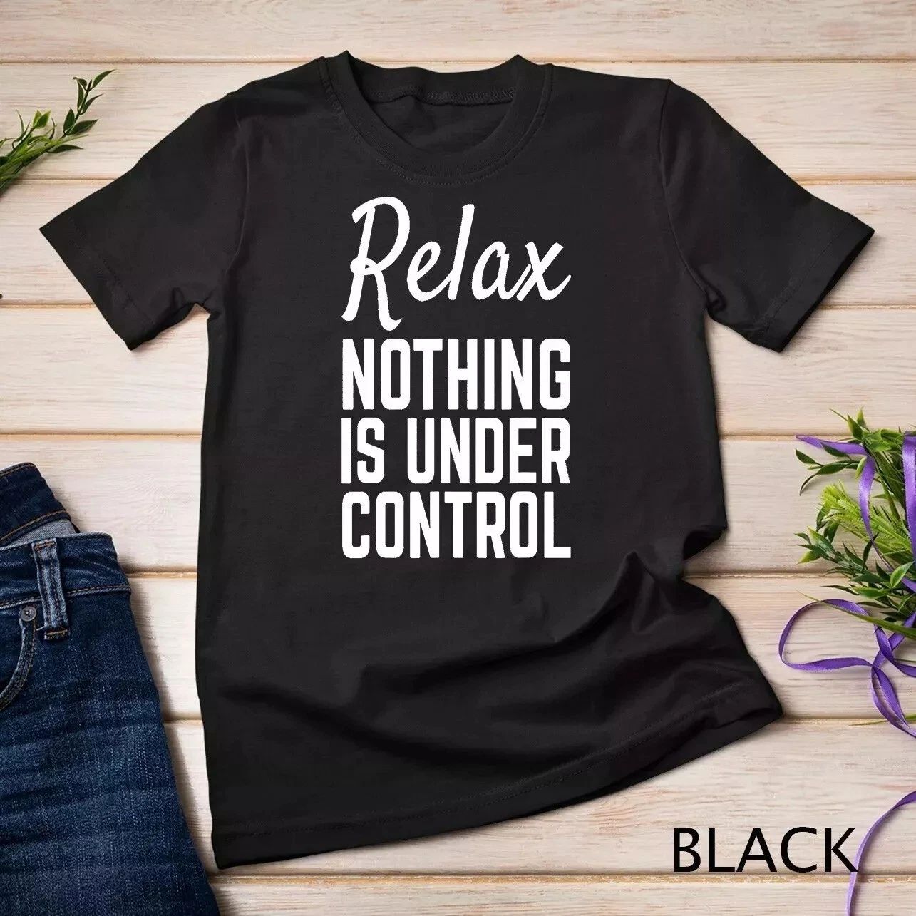 Funny Meditation Quote Yoga Shirt With Saying For Women Men Unisex T-shirt