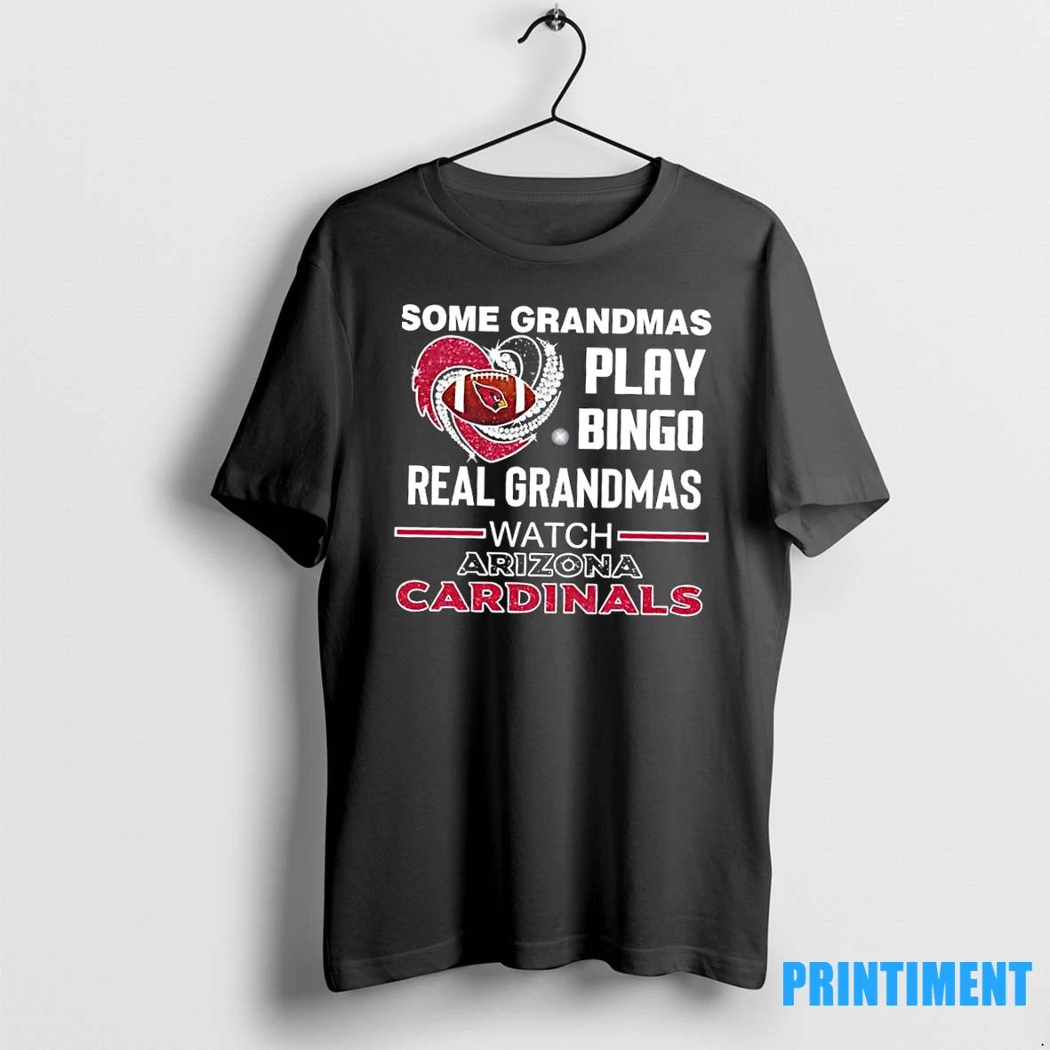 Some Grandmas Play Bingo Real Grandmas Watch Arizona Cardinals Football Diamond Heart Tshirts Sweater