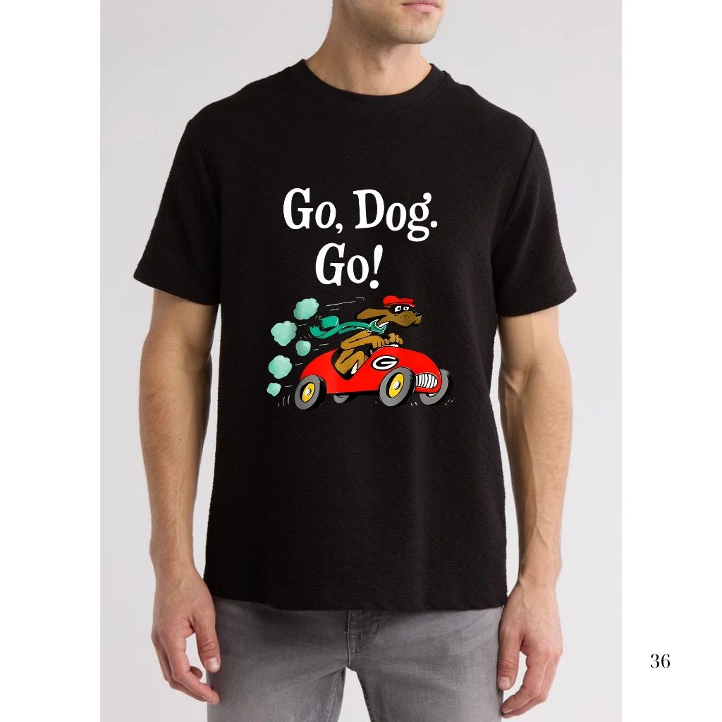 Go Dog Go Costume T-Shirt Funny Cartoon Graphic Tee Unisex S-5XL