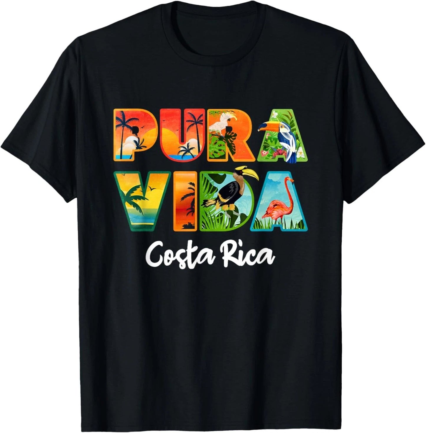 Pura Vida Costa Rica Souvenir - Cool Central America Travel Unisex T-Shirt