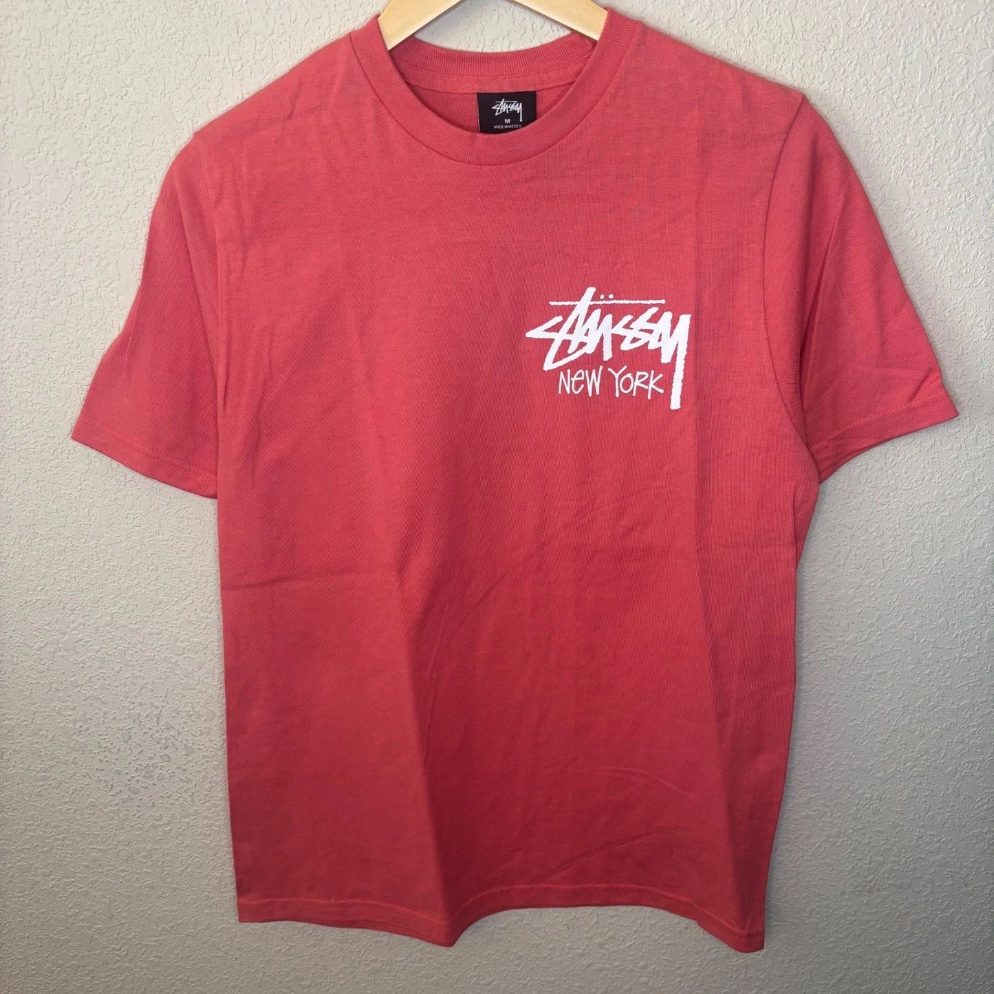 Stussy New York City Chapter T-Shirt Salmon NWOT Men’s Medium Short Sleeve
