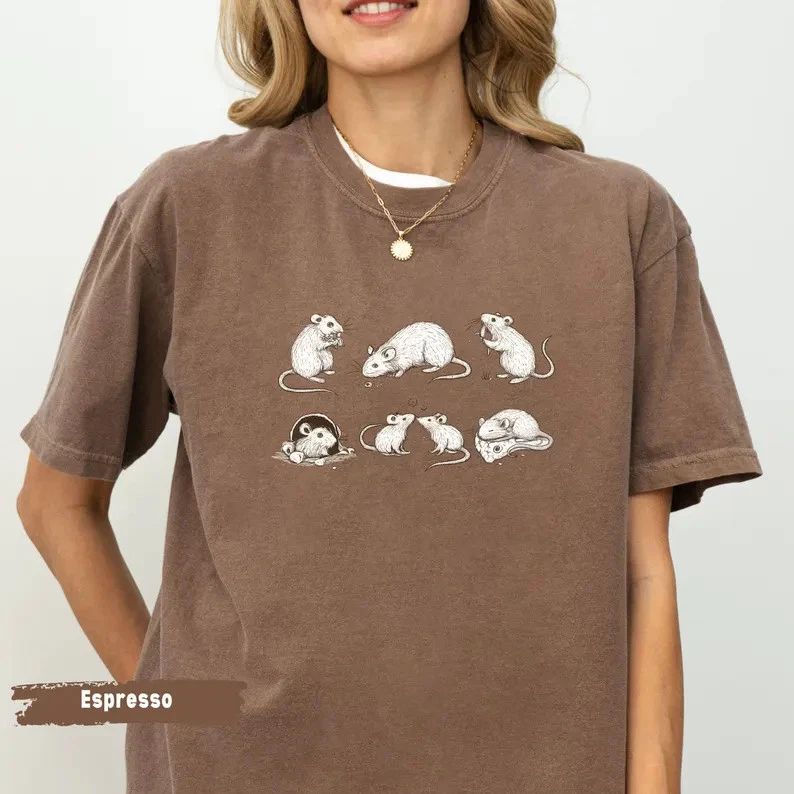 Rat Lover Comfort Tee Animal Pet Rodent Gift Shirt Soft Cute Funny