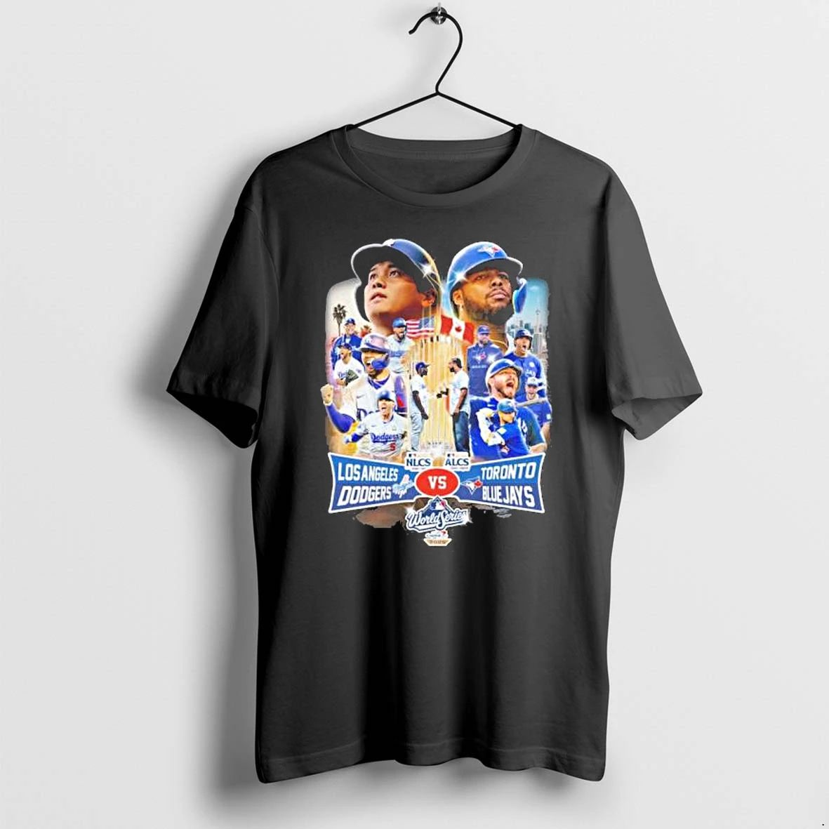 Nlcs La Dodgers Vs Alcs Blue Jays 2025 World Series Tshirts Sweater
