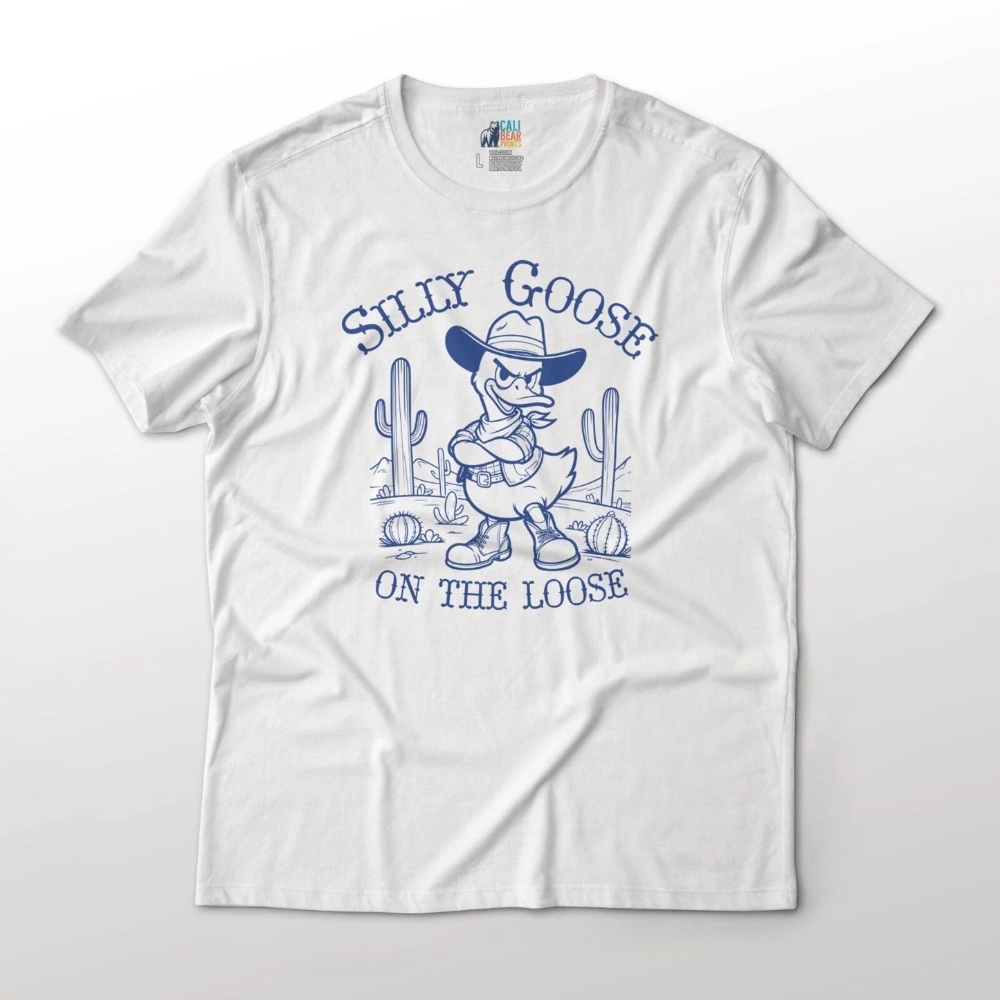 Silly Goose On The Loose Funny Cute Animal Graphic T-Shirt