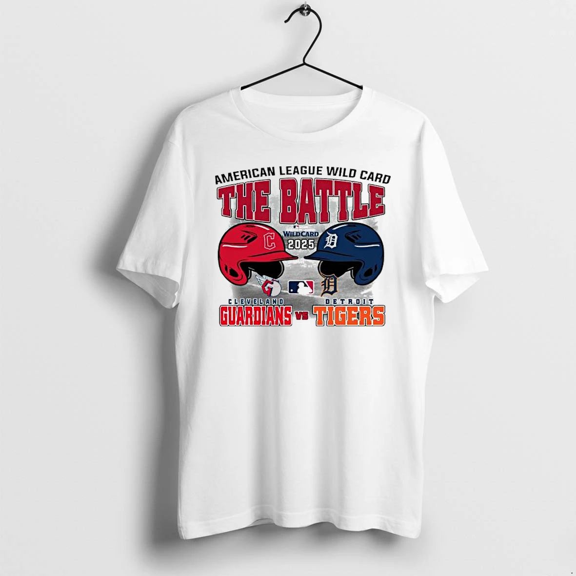 The Battle Cleveland Guardians Vs Detroit Tigers 2025 Mlb Al Wild Card Matchup Tshirts Sweater