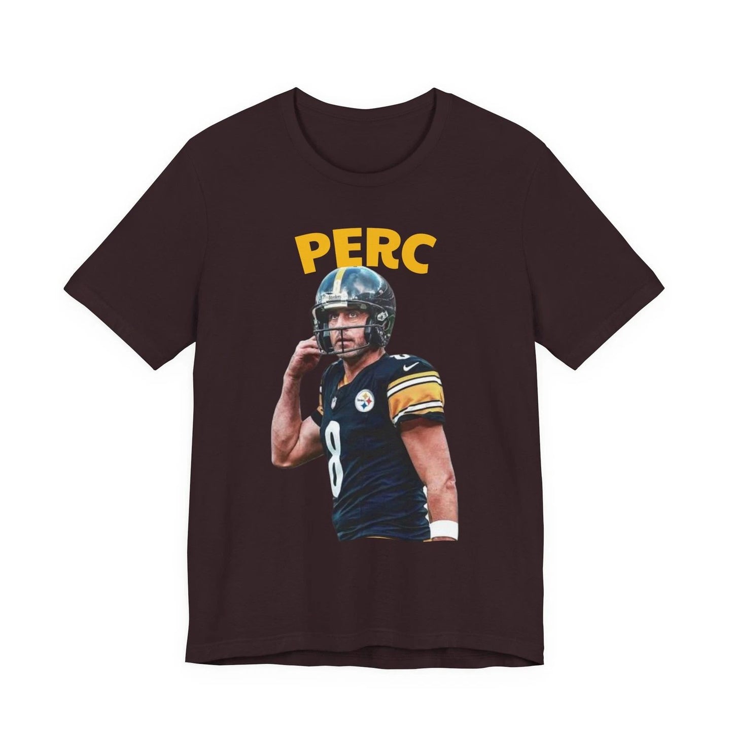 Perc Rodgers Football Tee Vintage QB Photo & 'Rodgers' Back Design