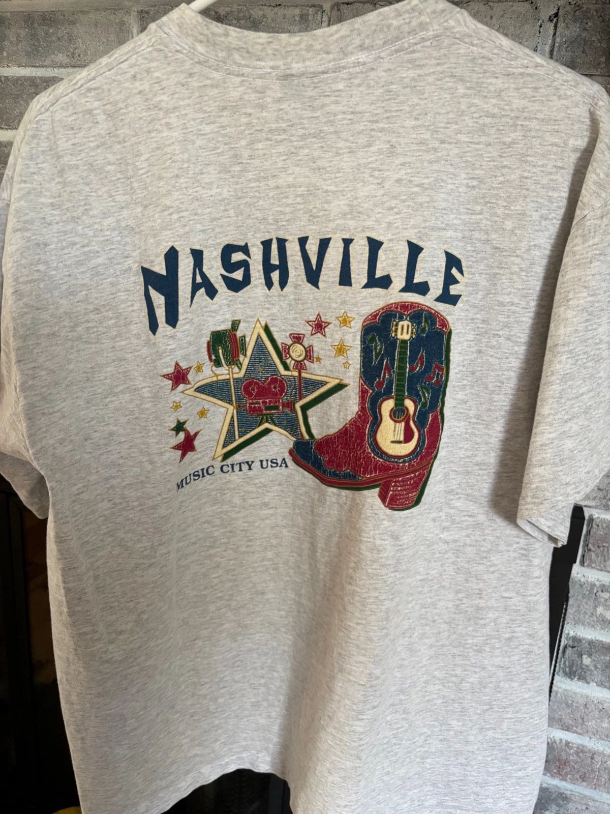 Nashville Classic Platinum Tennessee Music City T Shirt XL Unisex w/pocket