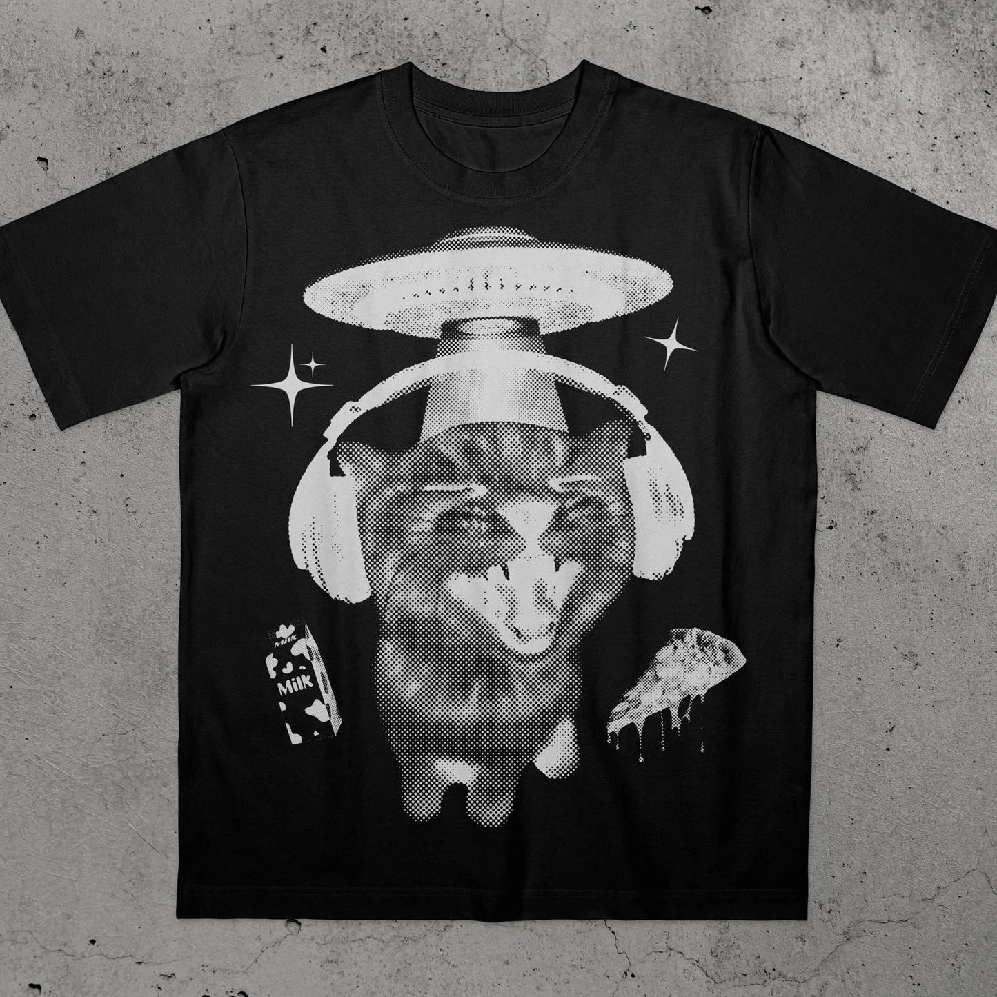 Alien Cat Meme Graphic Tee Vintage 90s Y2K Kitten Fan Art Shirt