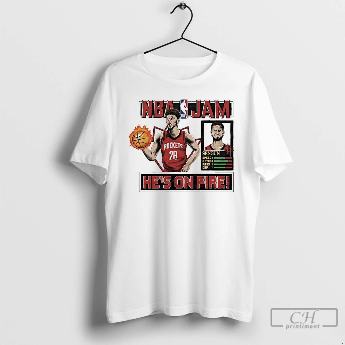 Classic Alperen Sengun Hes On Fire Houston Rockets Nba Jam T Shirts