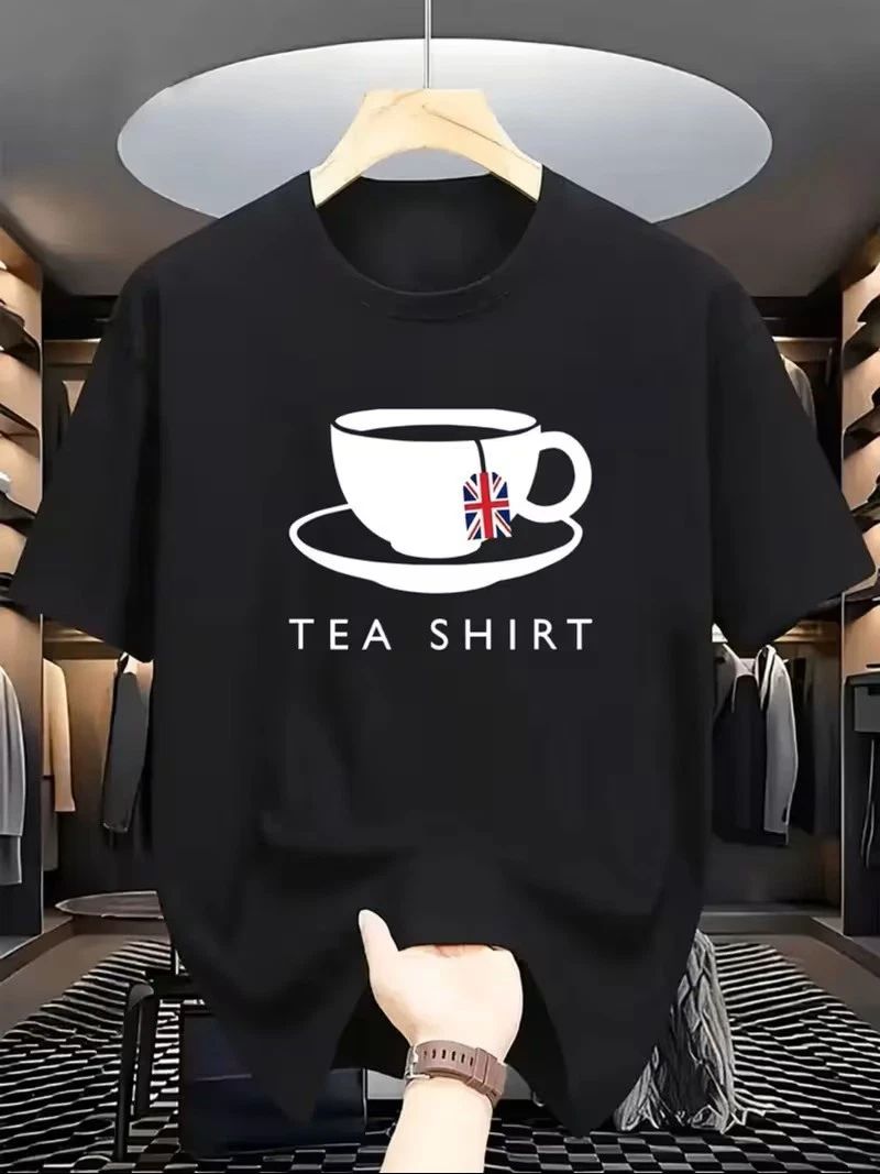 Men's Funny Tea Shirt British Flag UK England Souvenir Graphic T-Shirt Tee Top