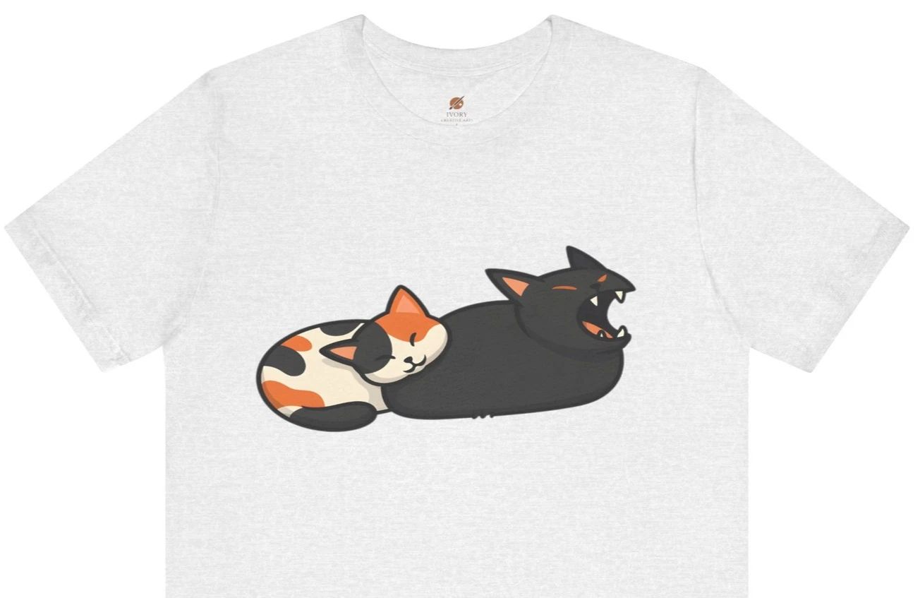 Cute funny cat shirt Gift for Cat Lover Pet Lover tee Unisex Cat T-Shirt