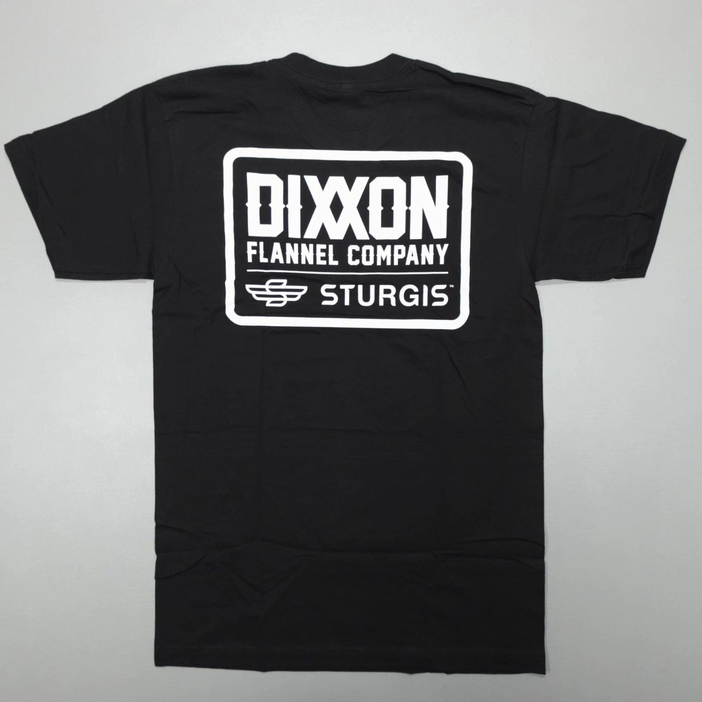 Dixxon Flannel Company Sturgis Badge Tee Shirt Short Sleeve Black Made in USA
