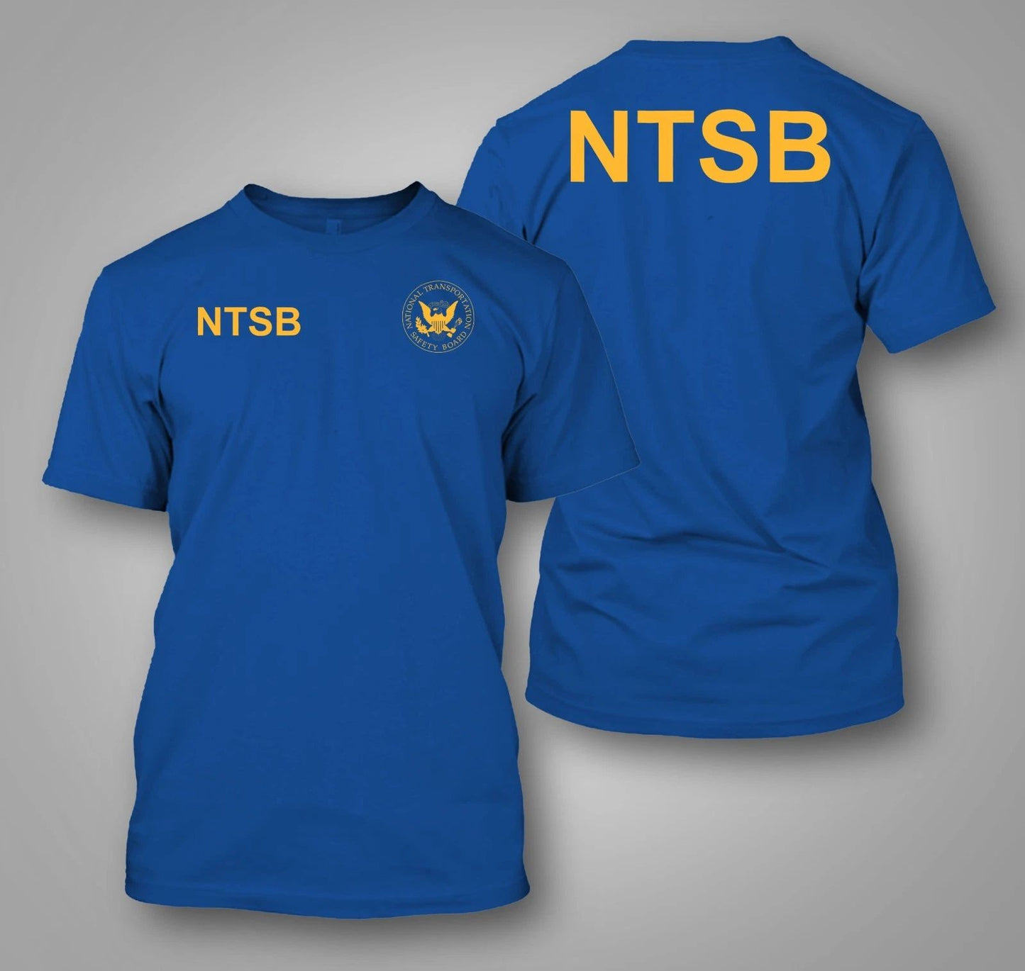 NTSB National Transportation Safety Board Agency - Custom front and back tee