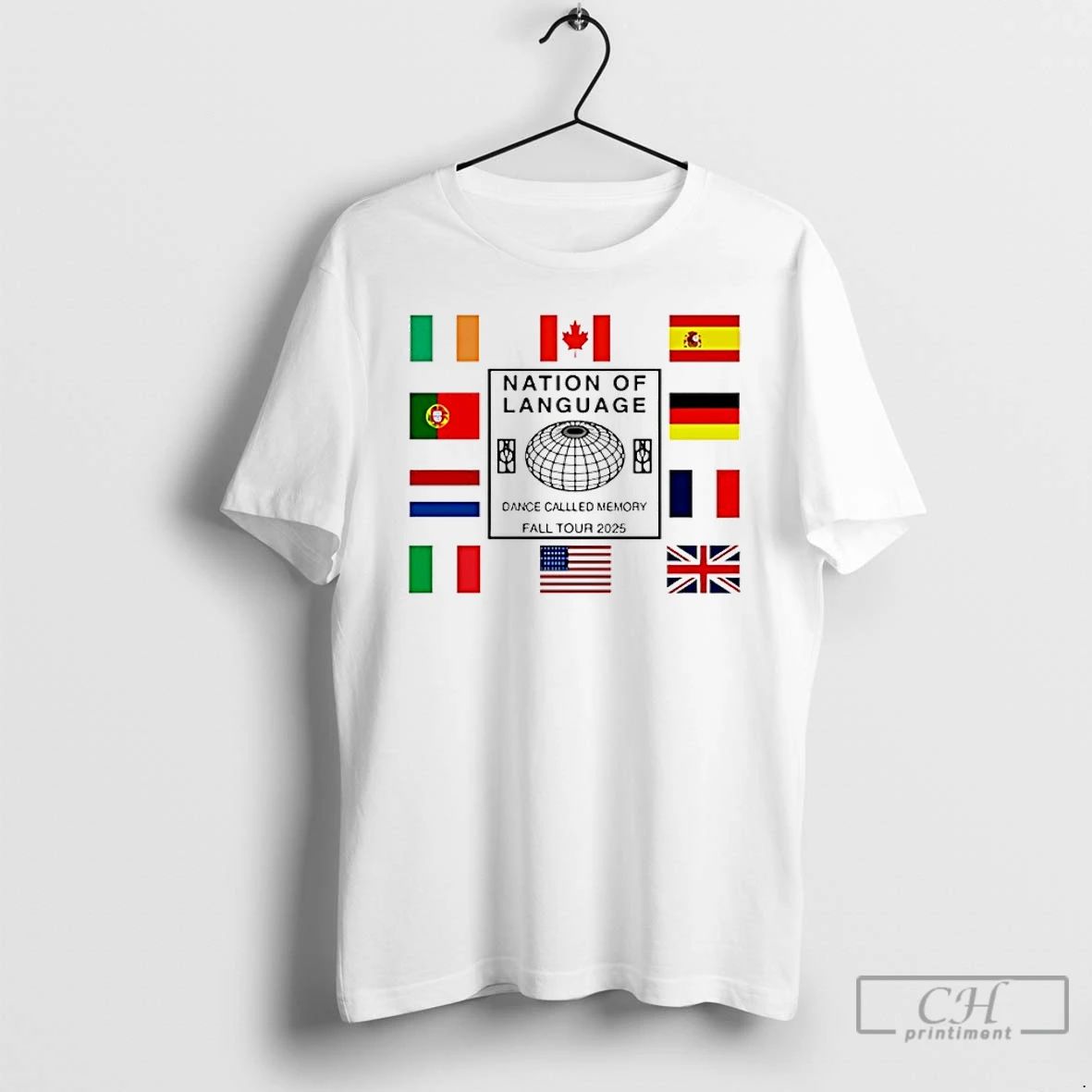 Classic Nation Of Language 2025 World Tour Exclusive Flag T Shirts