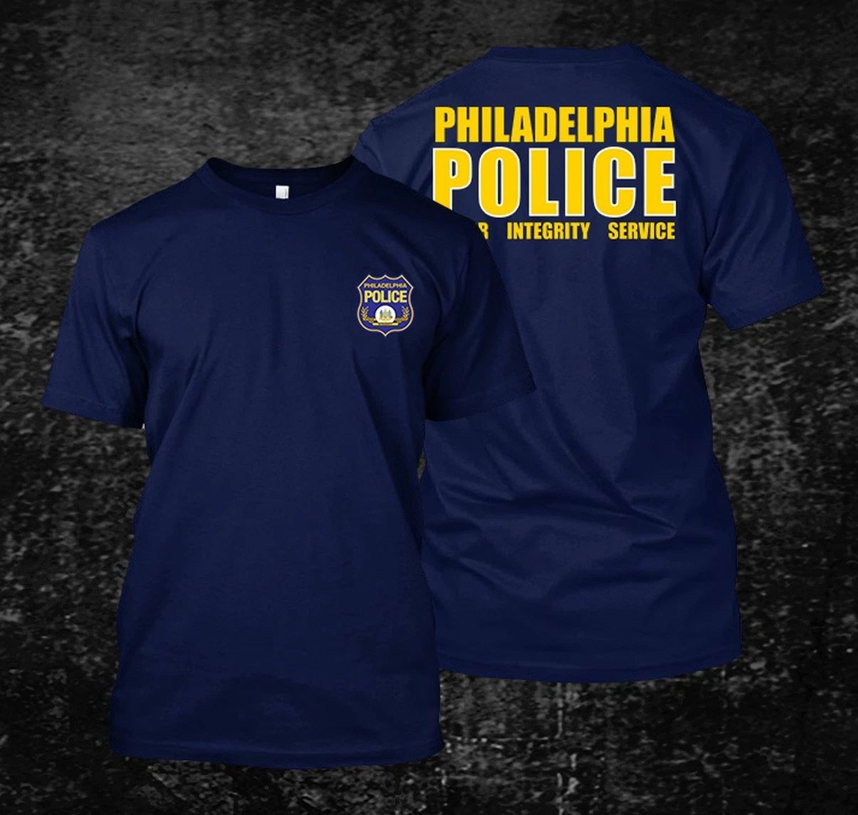 philadelphia Police - Custom front and back tee