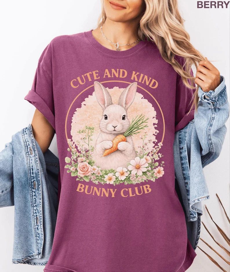Cute Kind Bunny Club Comfort Tee