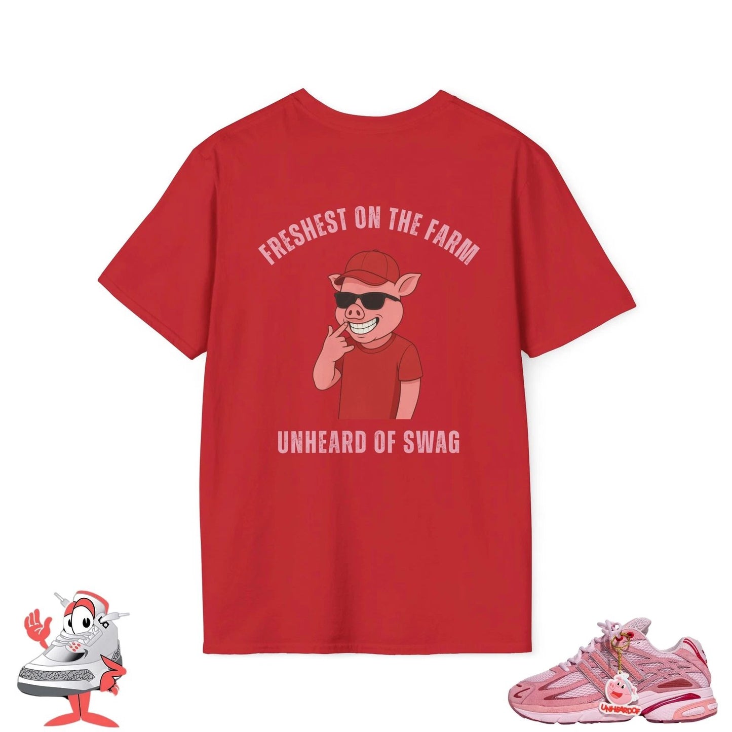 Matching Shirt For Unheardof X Adidas Pork Chop Piggy Runner Sneakers Tee Unisex
