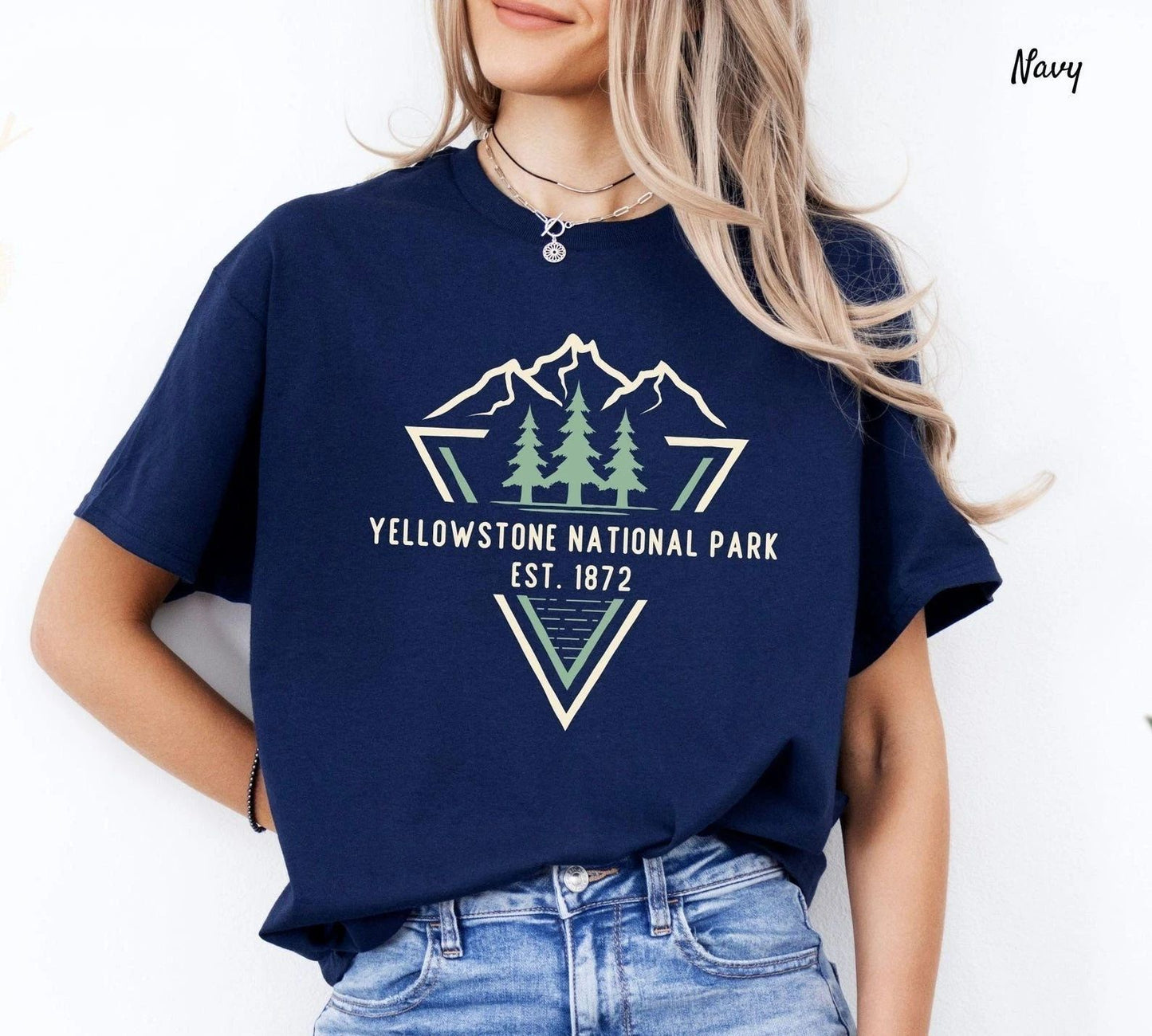 Yellow Stone T-Shirt Travel Gift for California Lovers Souvenir Tee