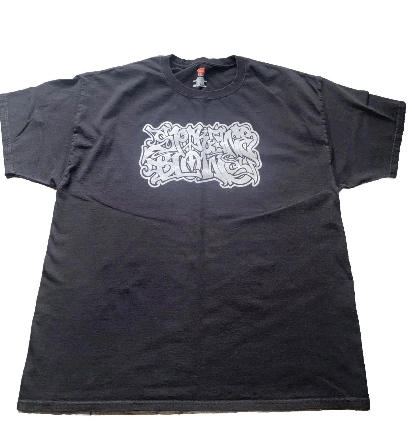 Mens T-Shirt Graffiti XL-Chicano Lettering Tattoo Hip-Hop W-Coast Gangsta Style
