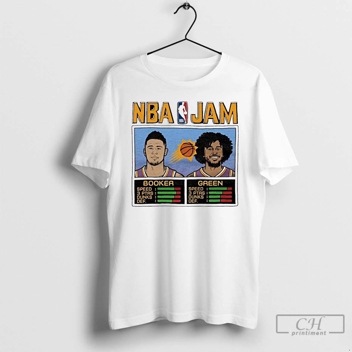 Classic Devin Booker And Draymond Green Phoenix Suns Nba Jam Ornaments T Shirts