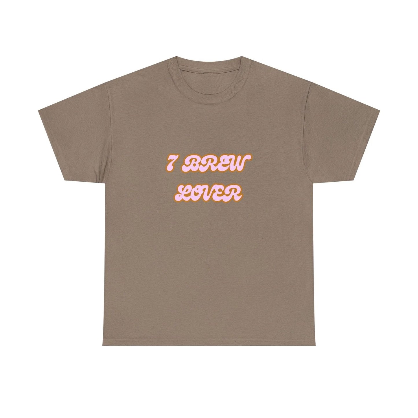 7 Brew Lover Unisex Heavy Cotton Tee - Casual Wear, Coffee Lover Gift