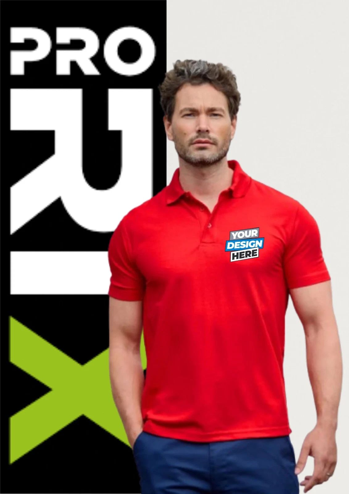 Custom Printed Pro RTX RX101 Pro Piqué Polo Shirt