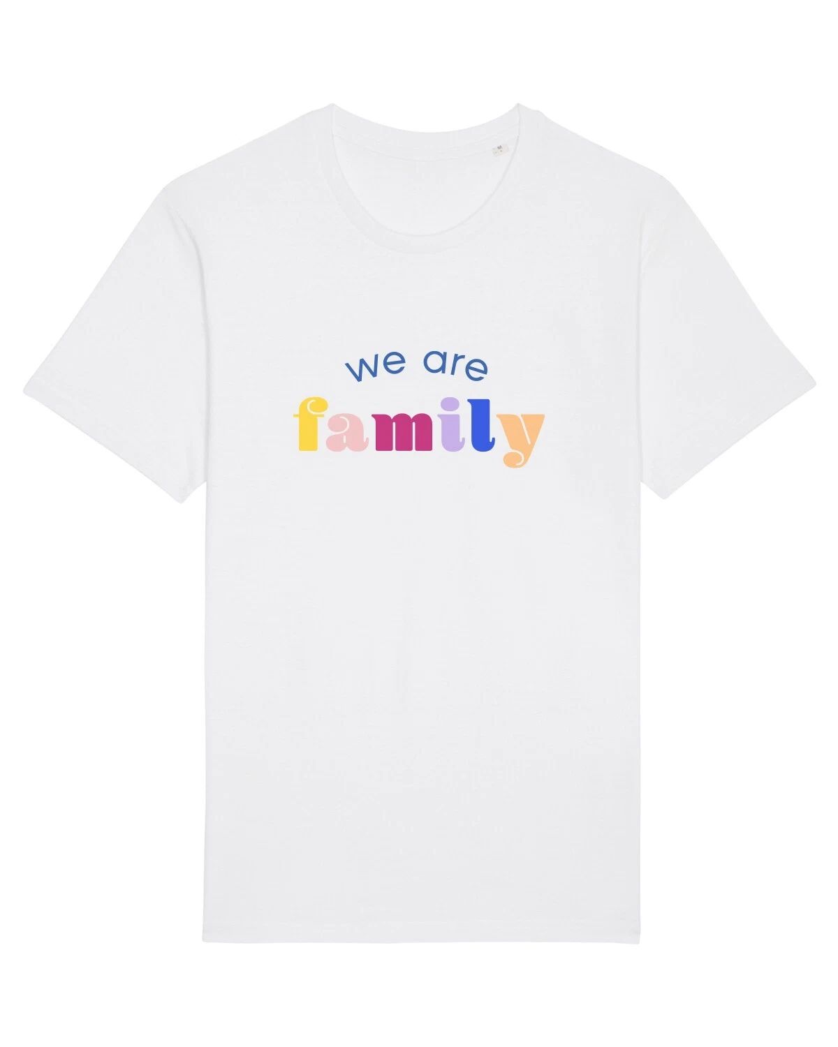 Men's Short Sleeve T-Shirt White, WE ARE FAMILY