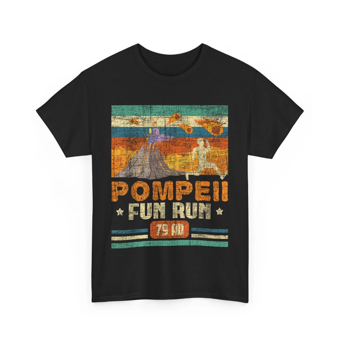 Pompeii Fun Run - Geography Volcanologist Volcanology Funny Volcano T-Shirt