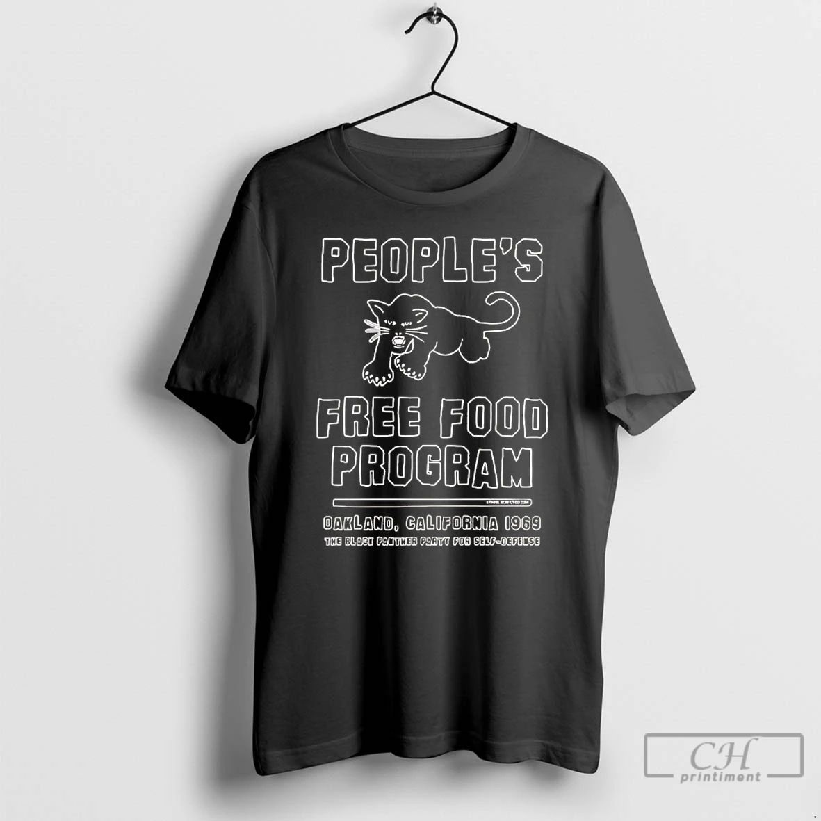 Classic Panther Peoples Free Food Program T Shirts