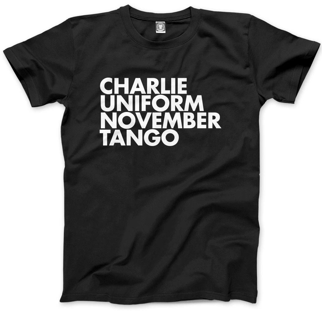 Charlie Uniform November Tango Mens Unisex T-Shirt