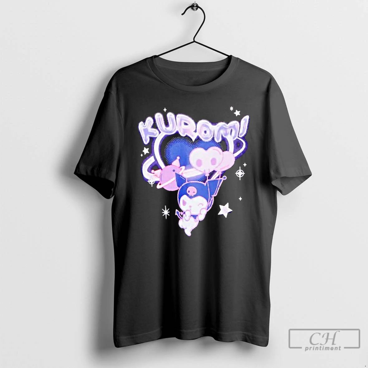 Premium Kuromi Planet Balloons T Shirts