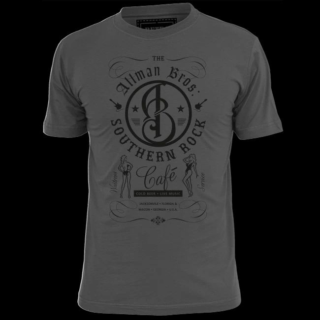Mens Allman Brothers Rock Cafe Music T Shirt Hendrix Morrison Stones Floyd