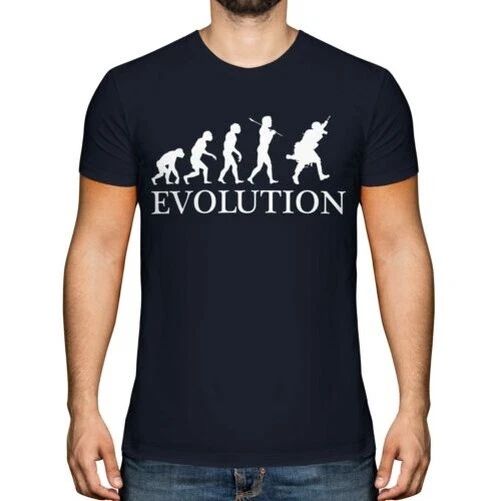 MODERN SOLDIER EVOLUTION MENS T-SHIRT TEE TOP GIFT COSTUME FANCY DRESS