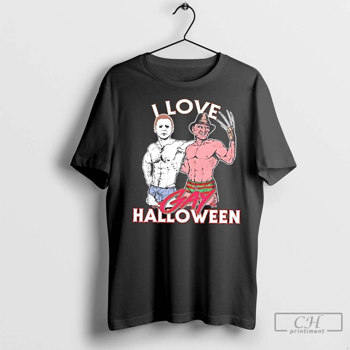 Classic Michael Myers X Freddy Krueger I Love Gay Halloween