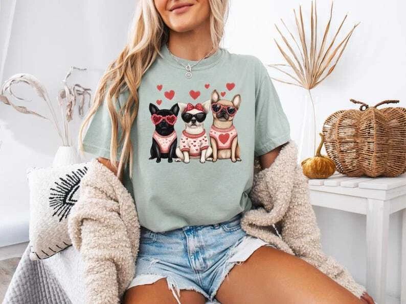 Valentine's Day Dogs Shirt, My Dog Is My Valentine Shirt, Dog Lover Tee Shirt