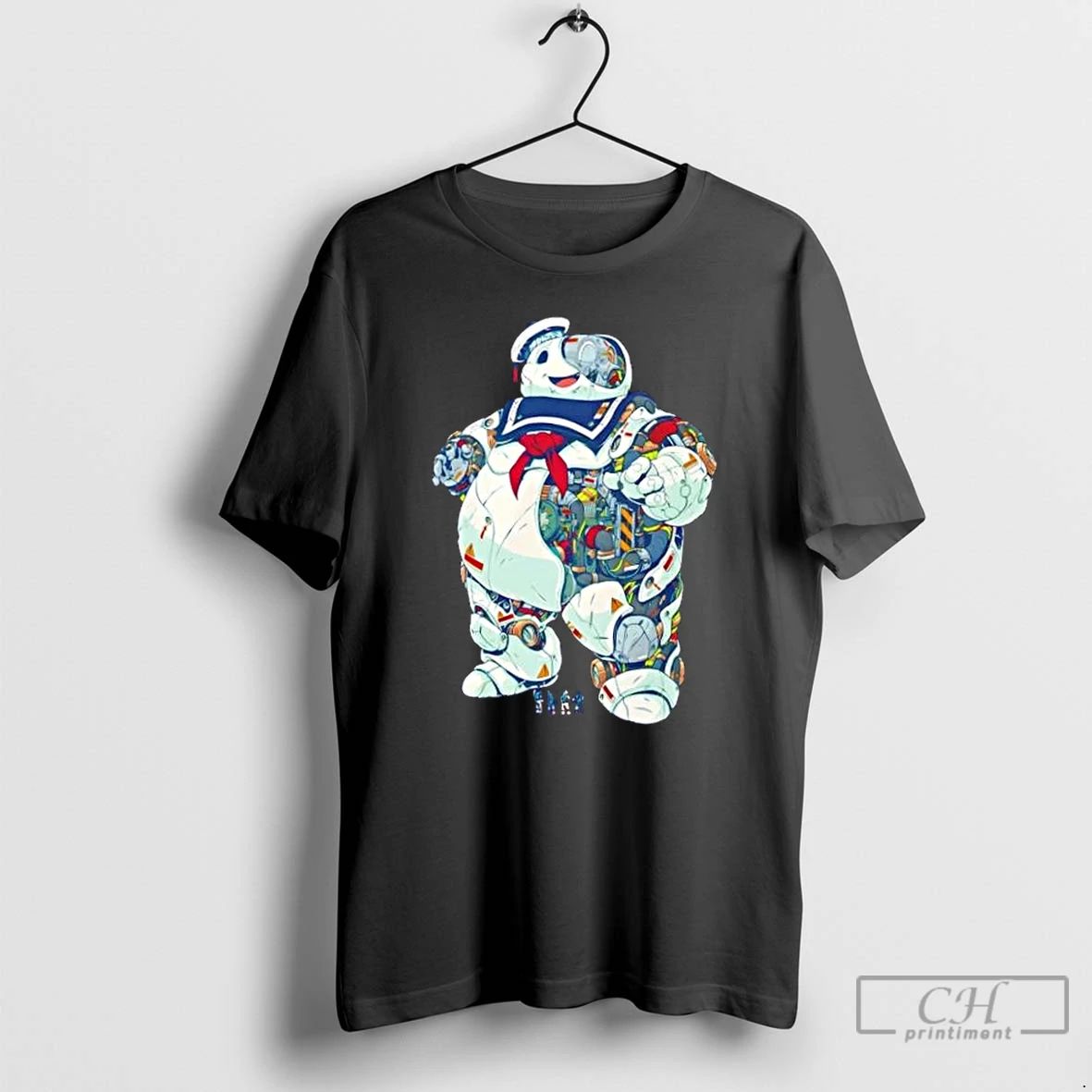Classic Mecha Stay Puft Robot Mashup Design T Shirts