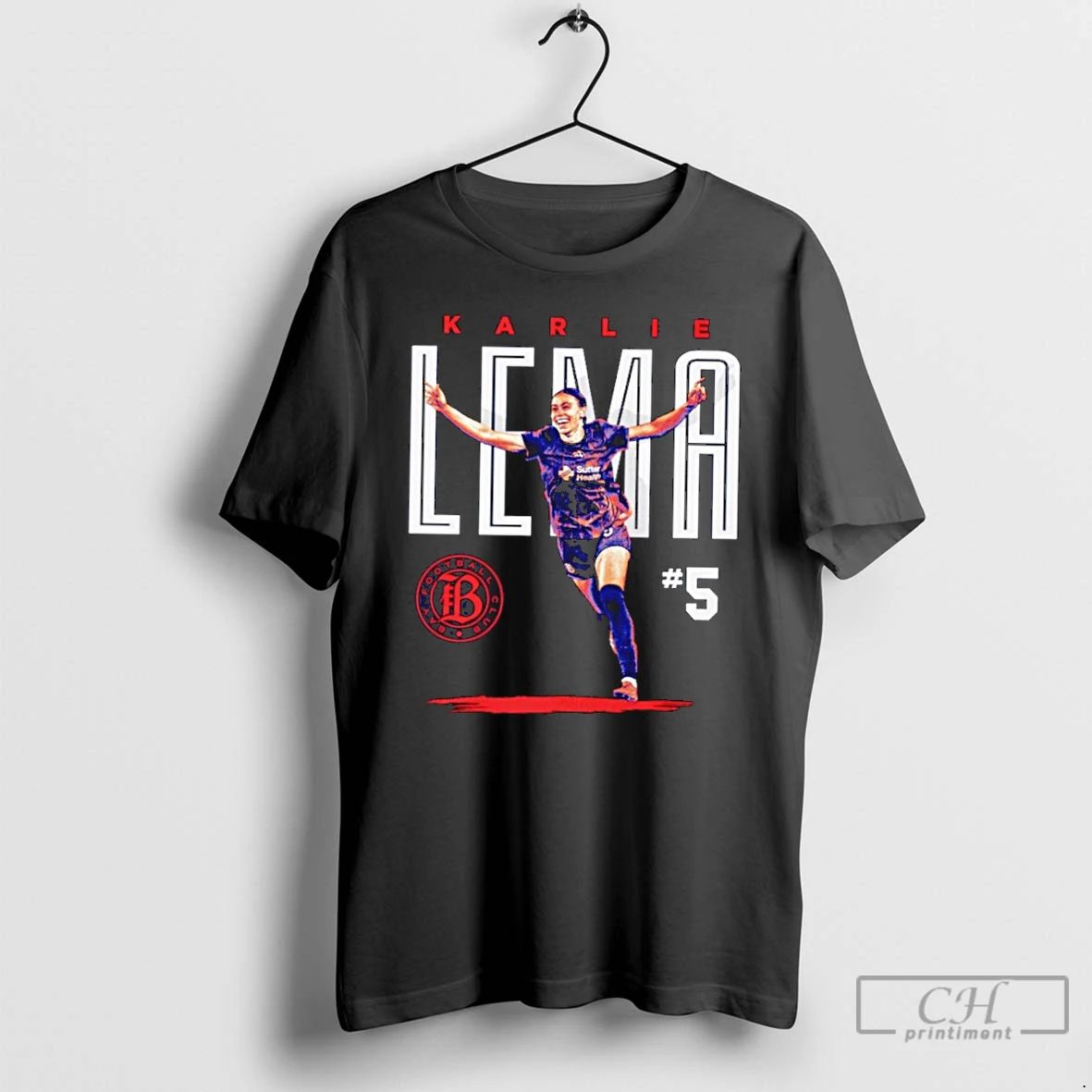 Premium Karlie Lema Bay Fc Player Graphic T Shirts